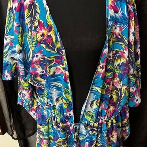 Vibrant Floral Cover Up